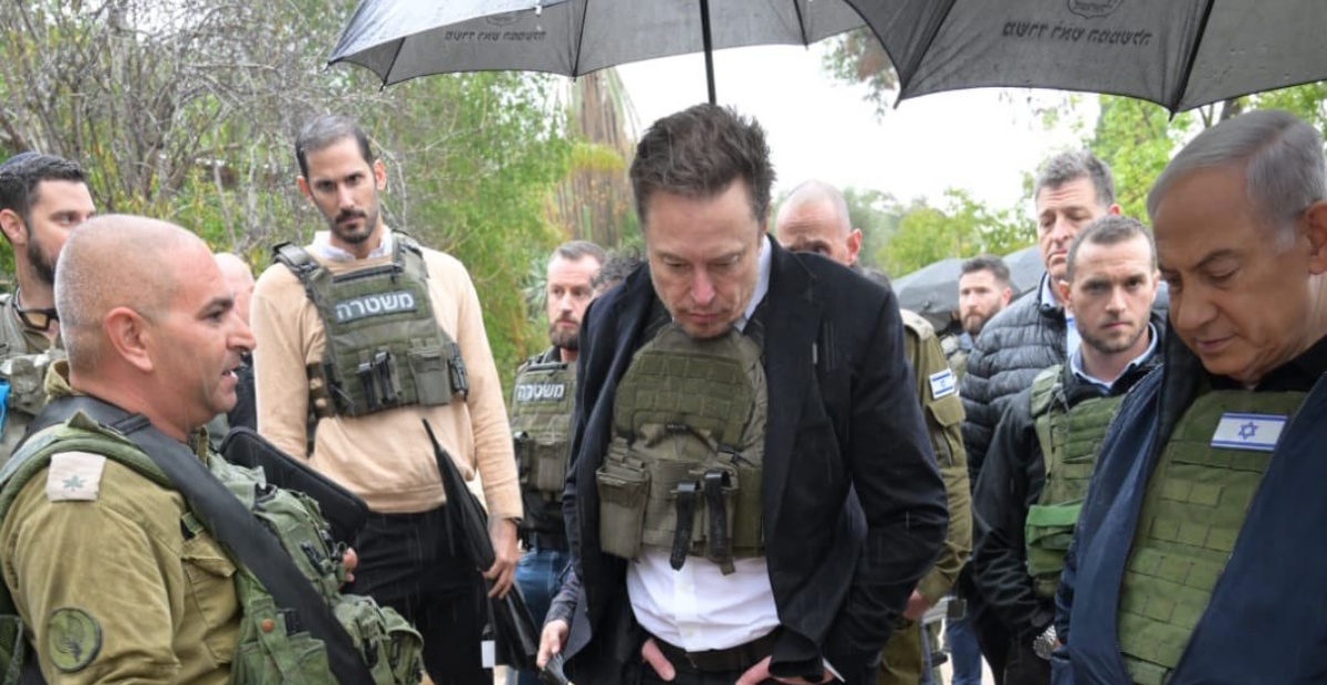 Netanyahu le muestra a Musk los daños provocados por el ataque de Hamás a una comunidad israelí junto a Gaza